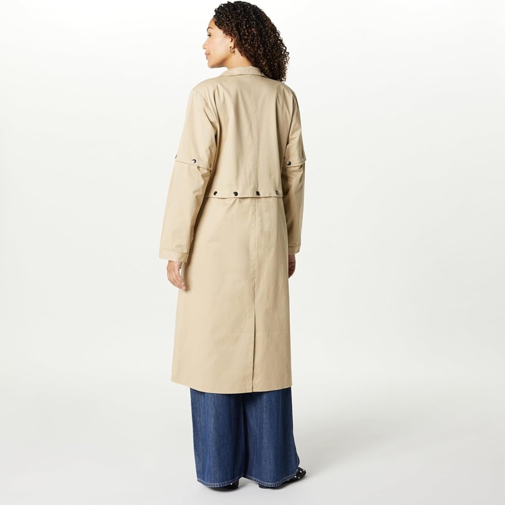The Drop Women's Tan Convertible Utility Coat Size Small NWT - Picture 8 of 11